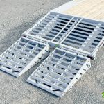 Loading ramps on the Horizon 26ft Deck Over Gooseneck Trailer