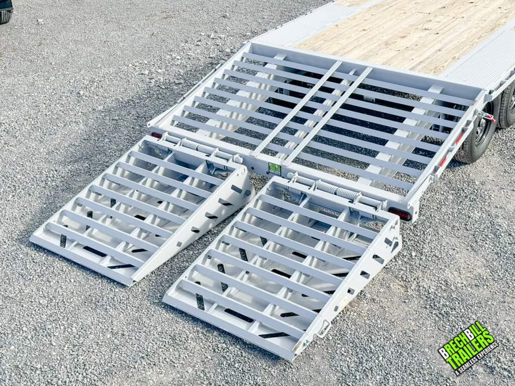 Loading ramps on the Horizon 26ft Deck Over Gooseneck Trailer