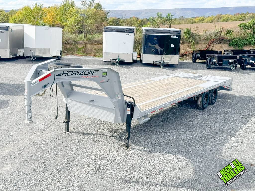 A brand new Horizon 26ft Deck Over Gooseneck Trailer for sale at Brechbill Trailers.