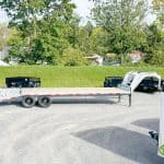 Side of the 26ft deck over trailer.