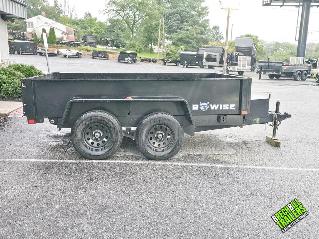 Side view of the Used Bwise R Series 7K Dump Trailer