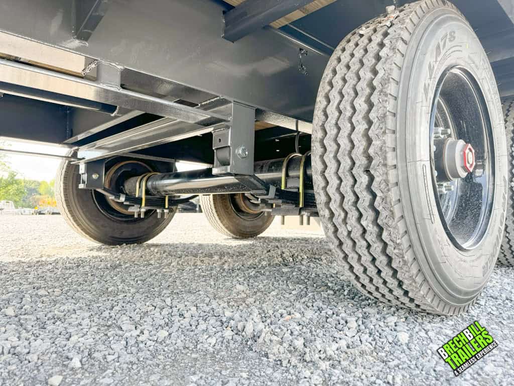 Axles and leaf suspension