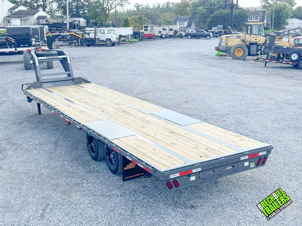 Top view of the Horizon 30ft Deck Over Gooseneck Trailer