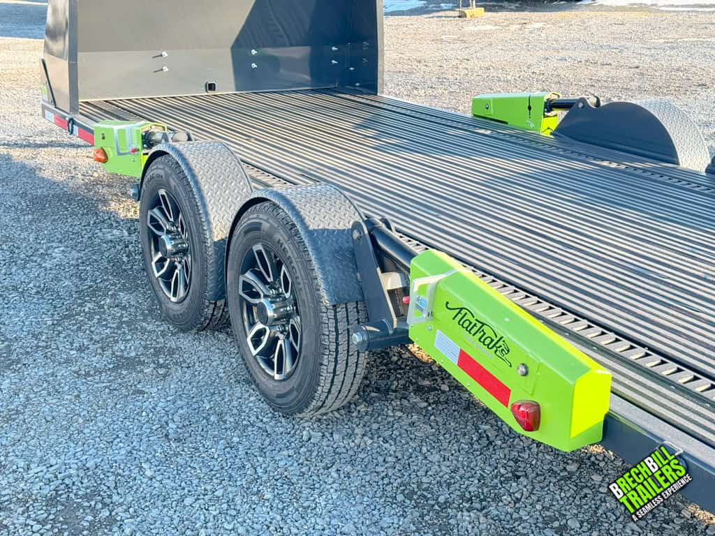 Side of FlatTrak car hauler