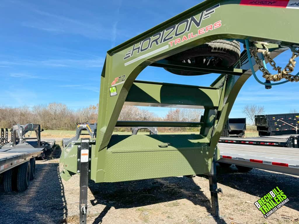 Green Horizon Trailers gooseneck trailer with 30ft wooden deck