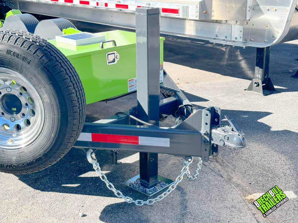 Jack holding up the FlatTrak scissor lift trailer