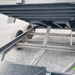 Looking at the frame of a USED Bwise LP LE Low Pro Dump Trailer