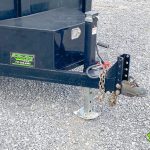 Jack holding up the trailer while its parked