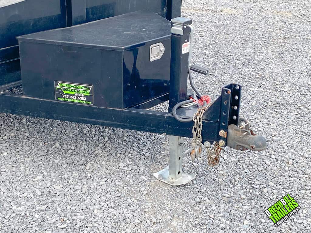 Jack holding up the trailer while its parked