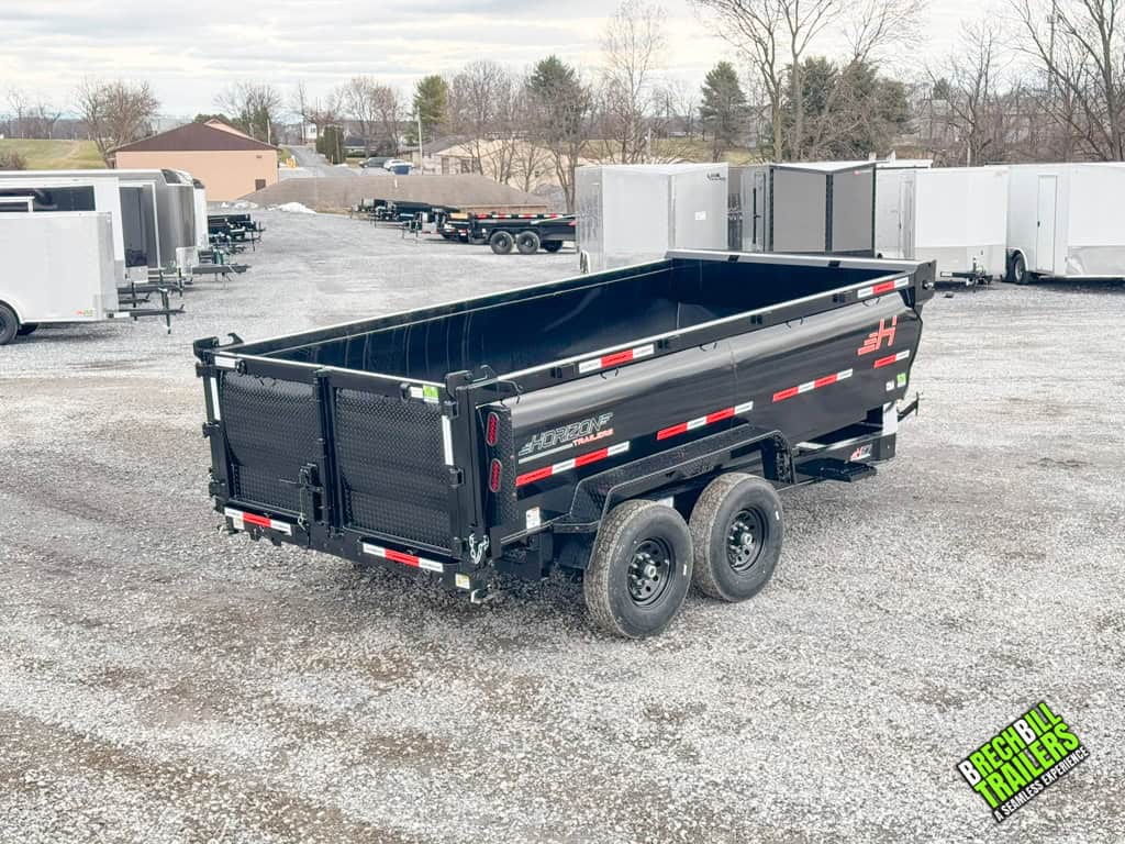 Brand new black dump trailer for sale
