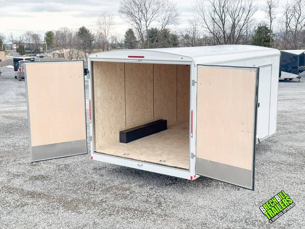 Back view of the trailer