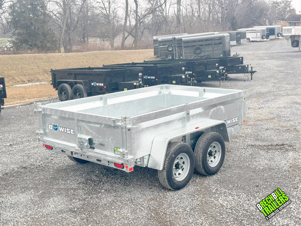 A 6x10 Bwise LP LE 10K Low Pro Dump Trailer
