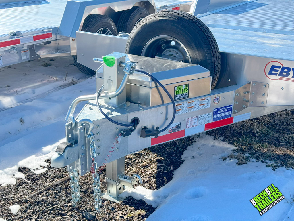EBY Aluminum Heavy Duty Gravity Tilt Trailer parked