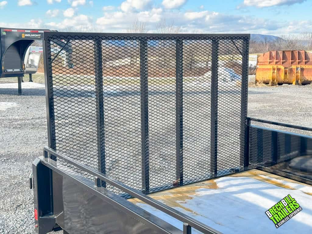 Back of Belmont Solid Side Utility Trailer