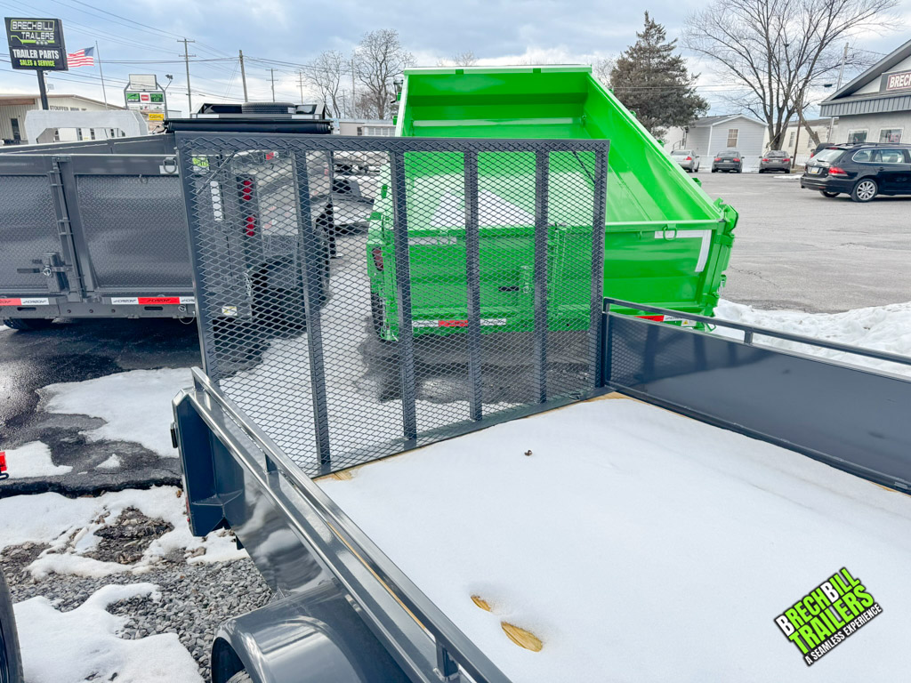 Inside a Belmont solid side utility trailer