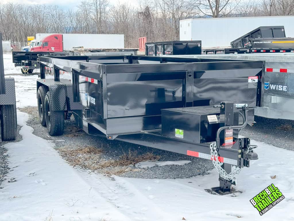 Brand new black 7x16 Bwise 14K LP LE Low Pro Dump Trailer