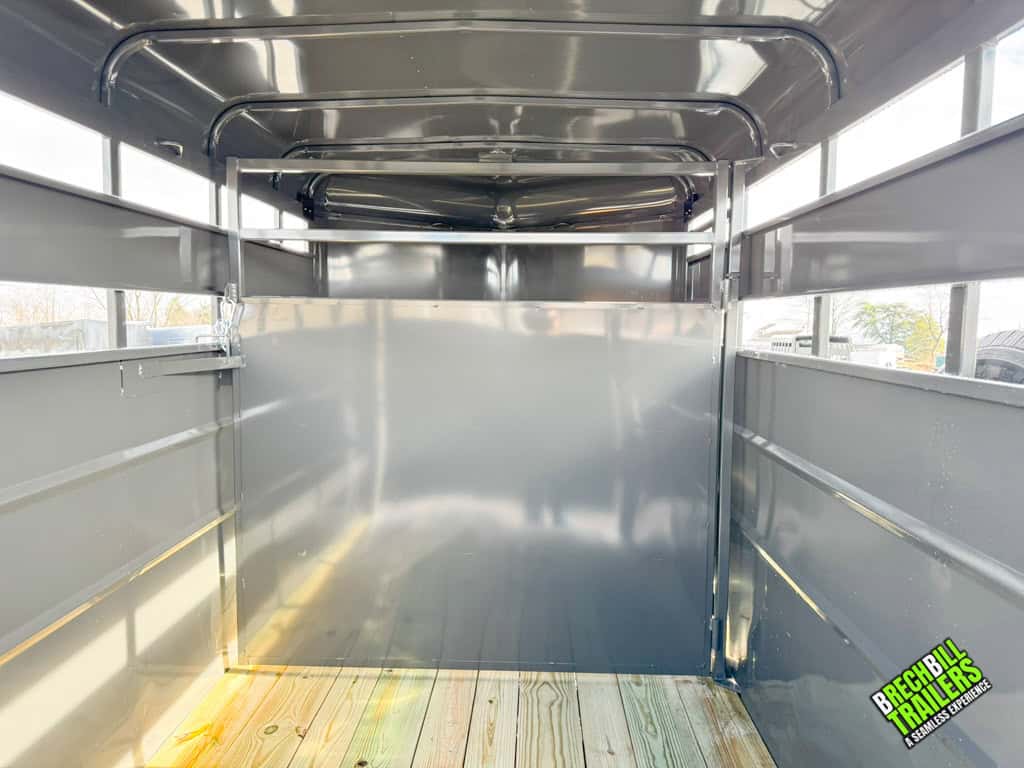 Inside of the 14ft Valley stock trailer