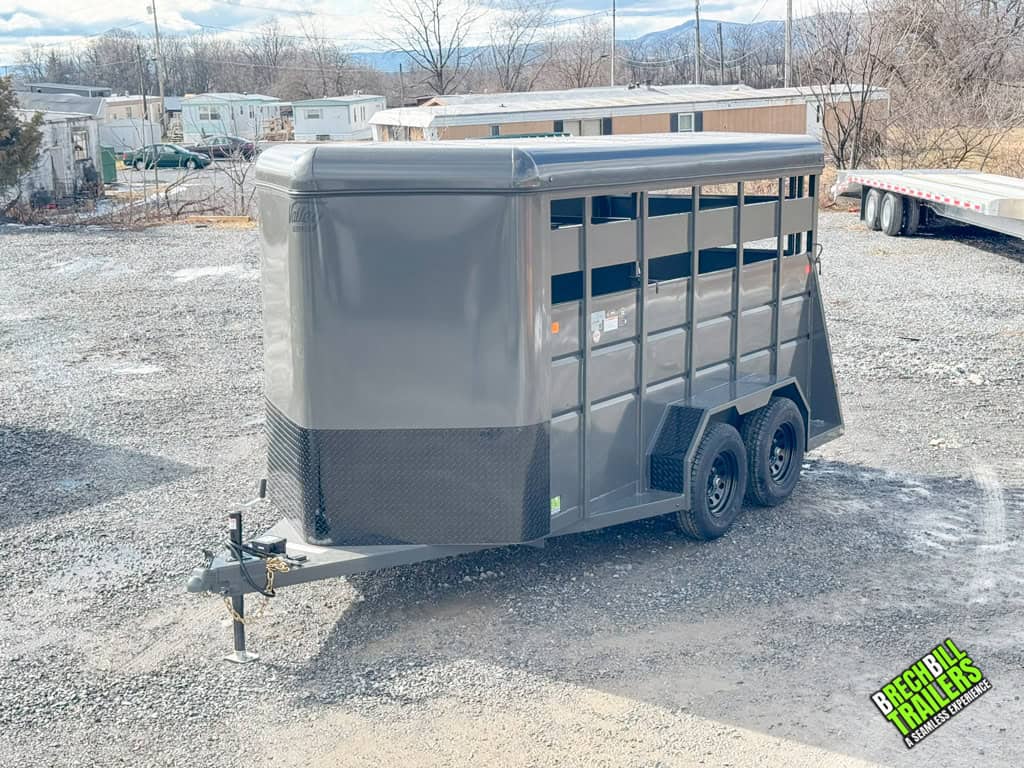 Valley 7K Stock Trailer with black wheels