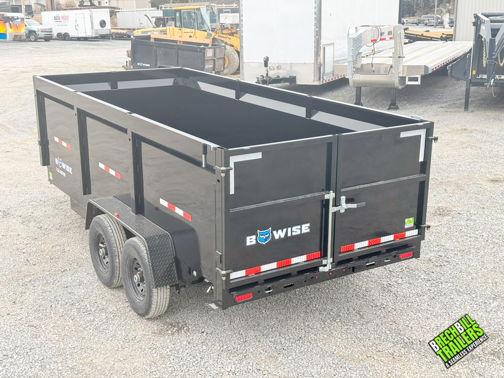 Brand new black Bwise dump trailer for sale