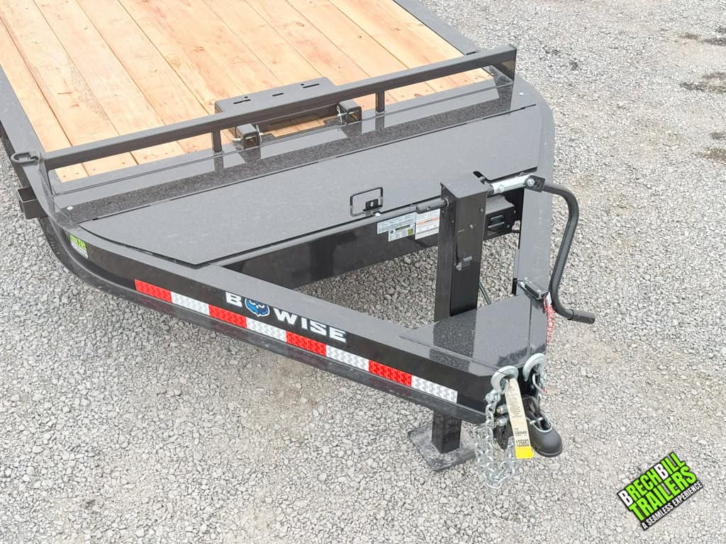 Front of trailer by coupler and jack