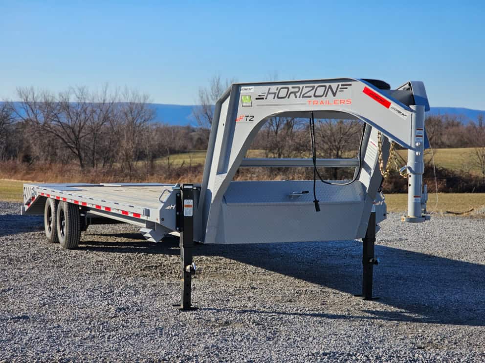 Horizon Trailers parked in the Brechbill Trailers lot