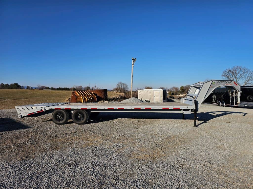 Side view of the trailer