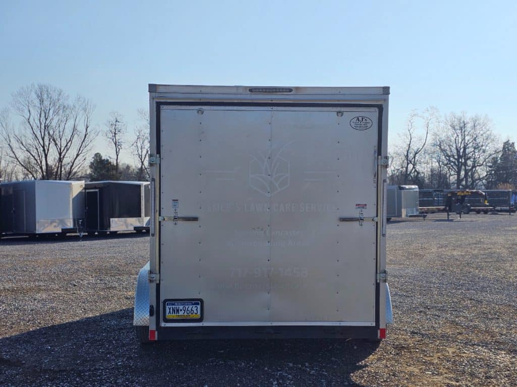 Back door on the USED 2023 LOOK Enclosed Cargo Trailer