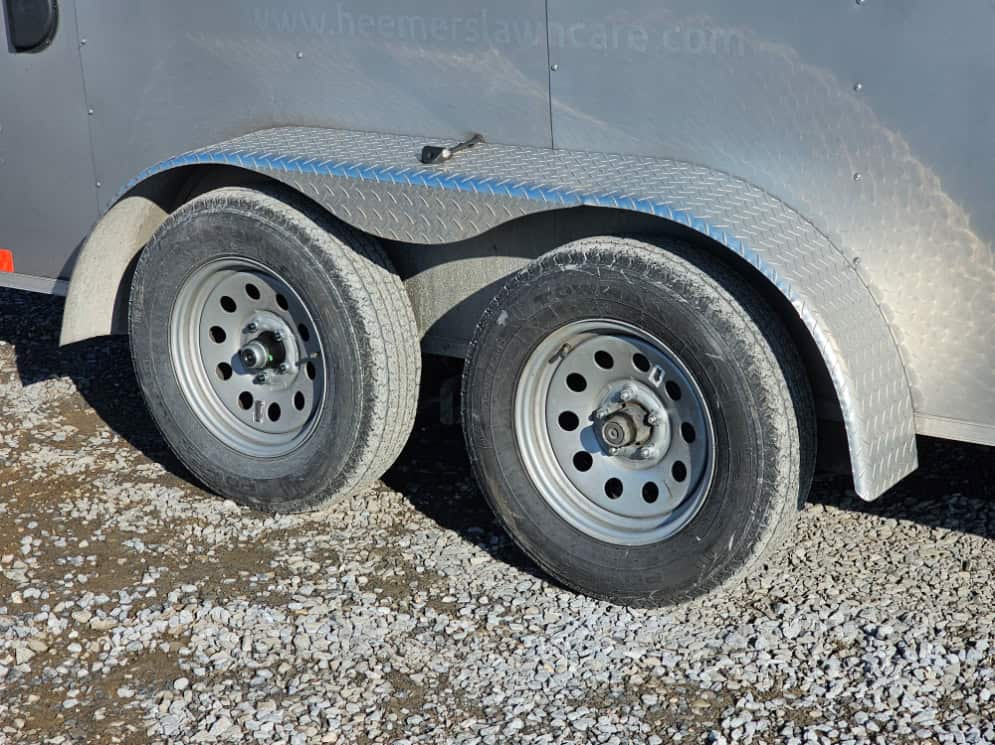 Wheels on the trailer