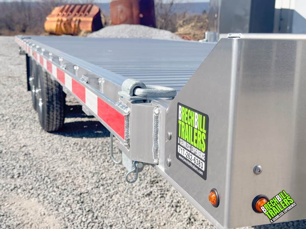 Looking down the side of the EBY equipment trailer
