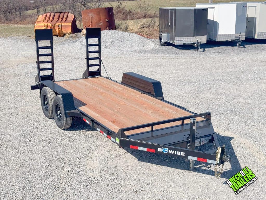 Front view of Bwise Low Pro Equipment Trailer