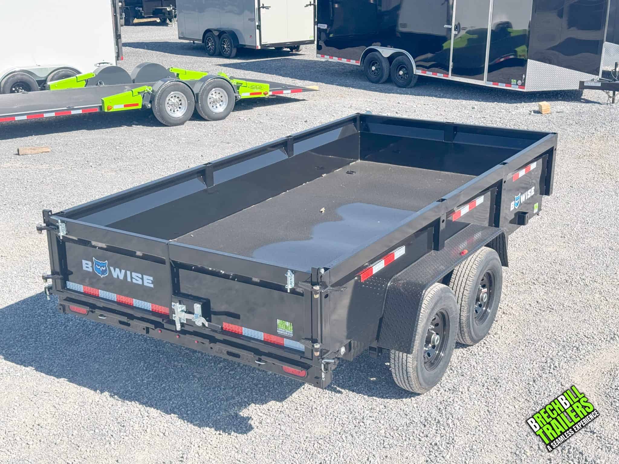 Bwise 14K Dump Trailer 7x14 Low Pro Model (DT714LP-LE-14)