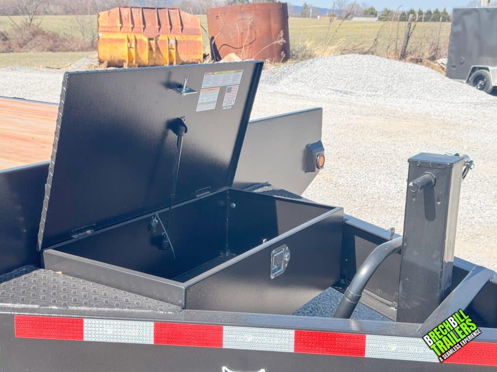 Toolbox on the front of the trailer