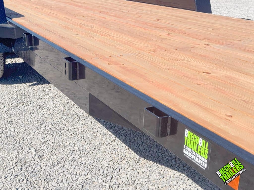 Close up of the trailers frame