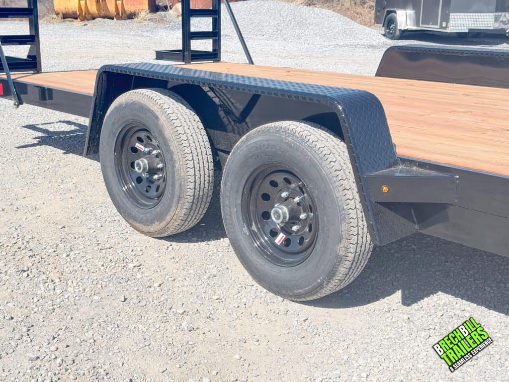 New wheels on the Bwise Low Pro 10K Equipment Trailer