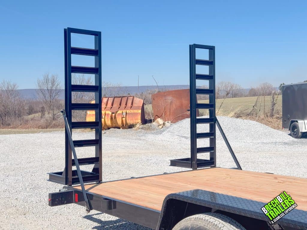 Ramps on the trailer.