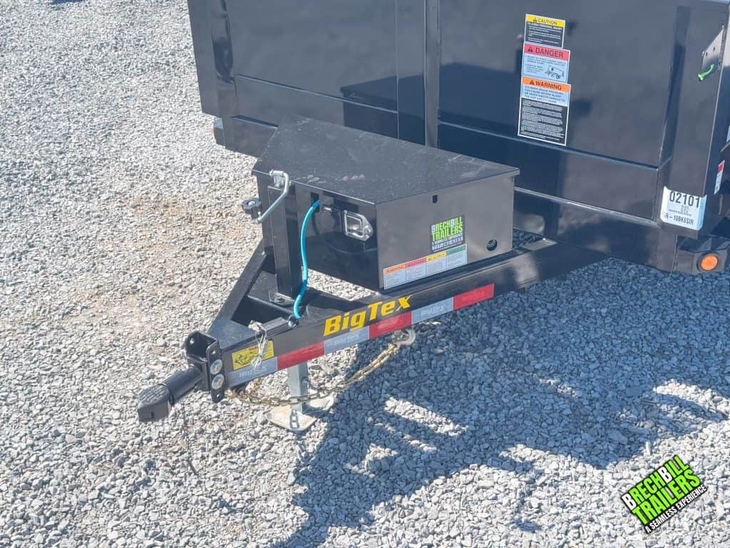 The coupler on the BigTex trailer.