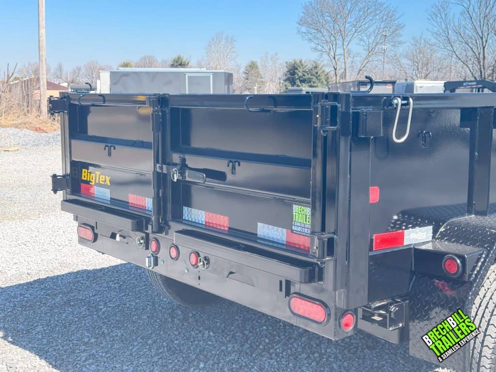 Back view of the BigTex trailer.
