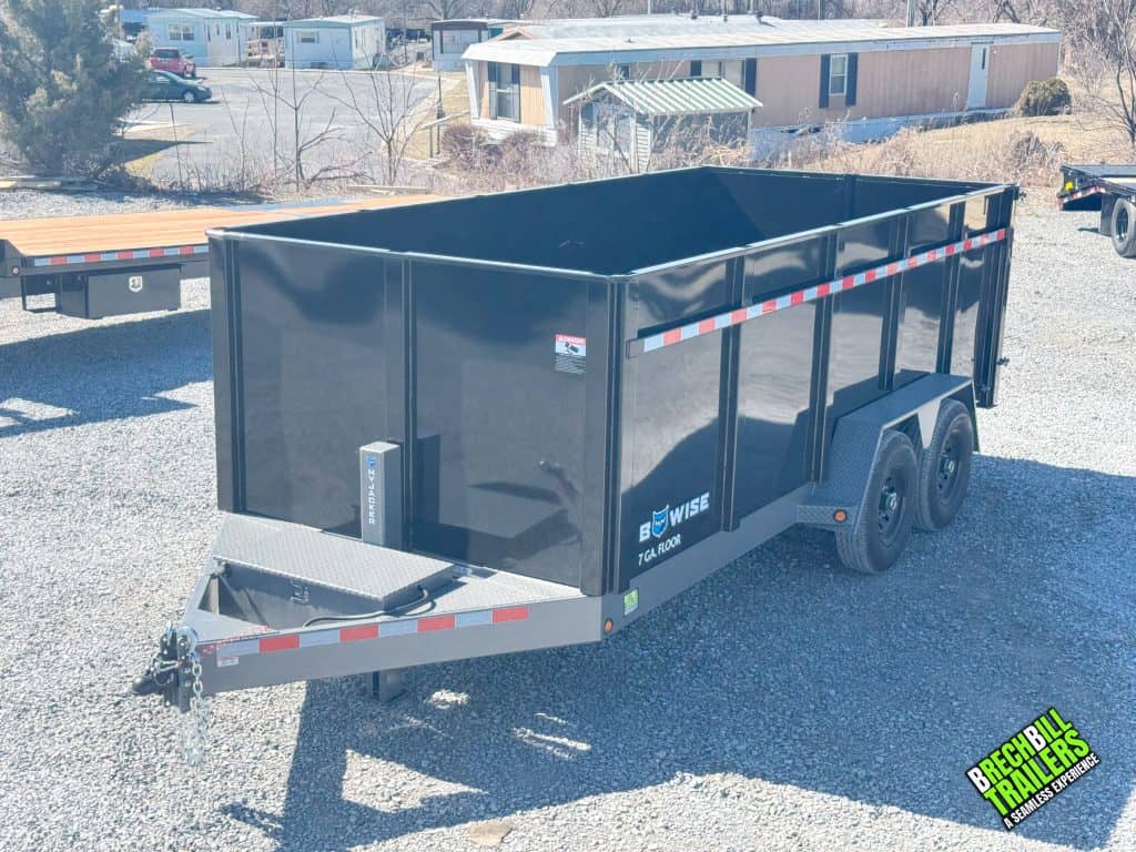 Parked Bwise DLP 15K Heavy Duty Dump Trailer for sale
