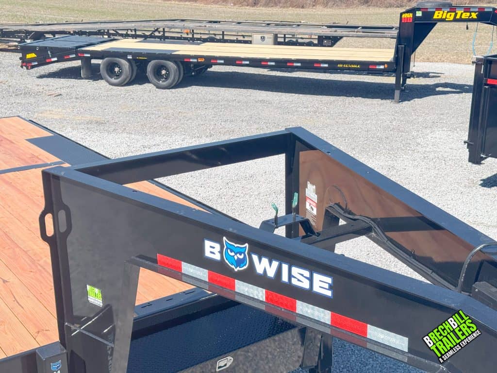 Bwise decal on the trailer.