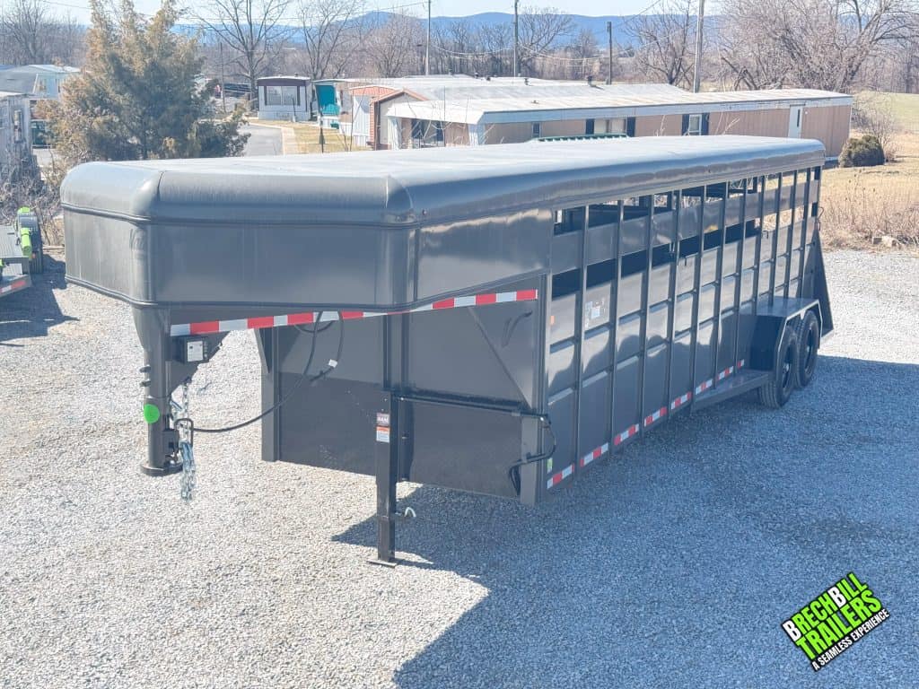 A 24ft Valley 14K Gooseneck Stock Trailer