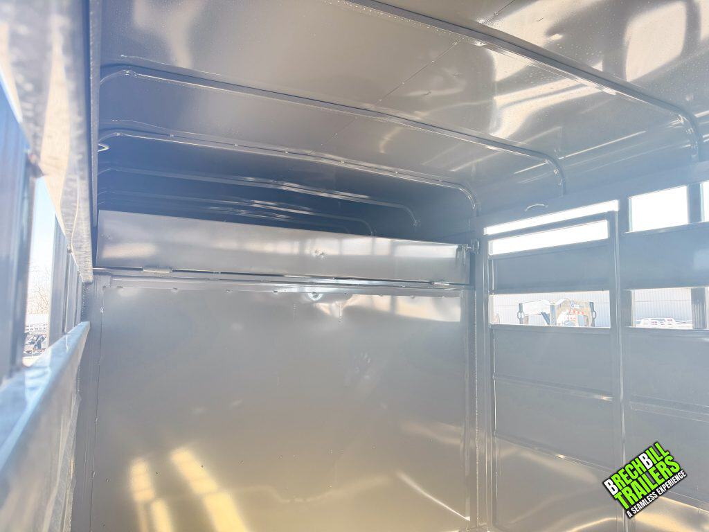 Inside a Valley 14K stock trailer