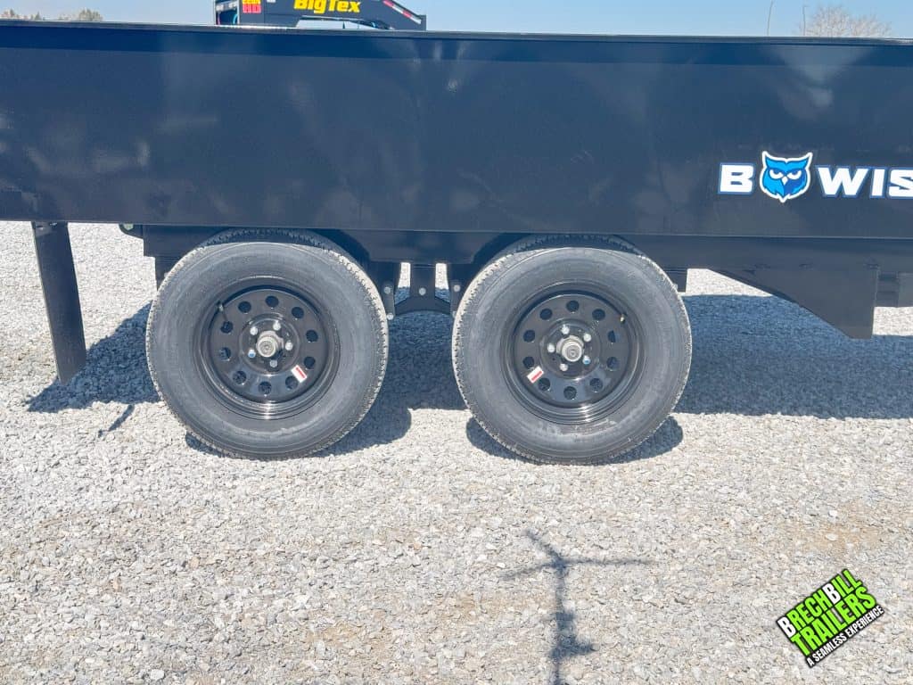New wheels on the Bwise 7K Deck Over Dump Trailer