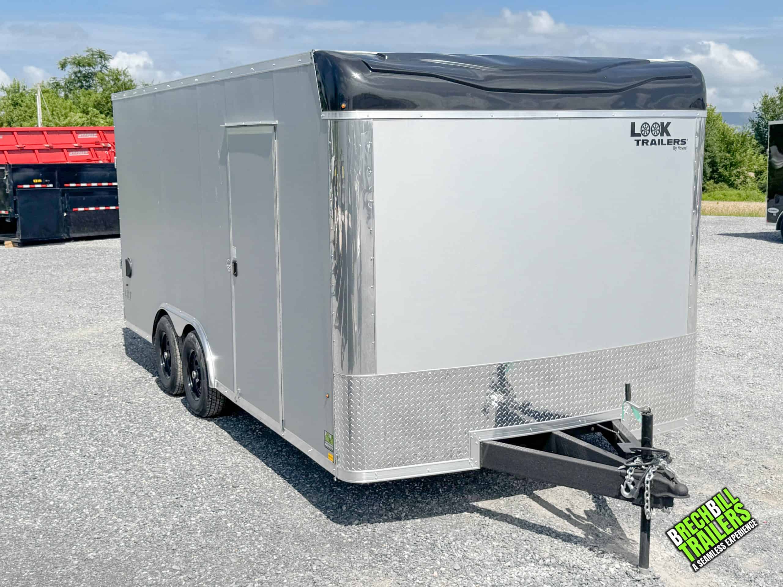 Look LXT 8.5x18 Bullnose Cargo Trailer – Silver