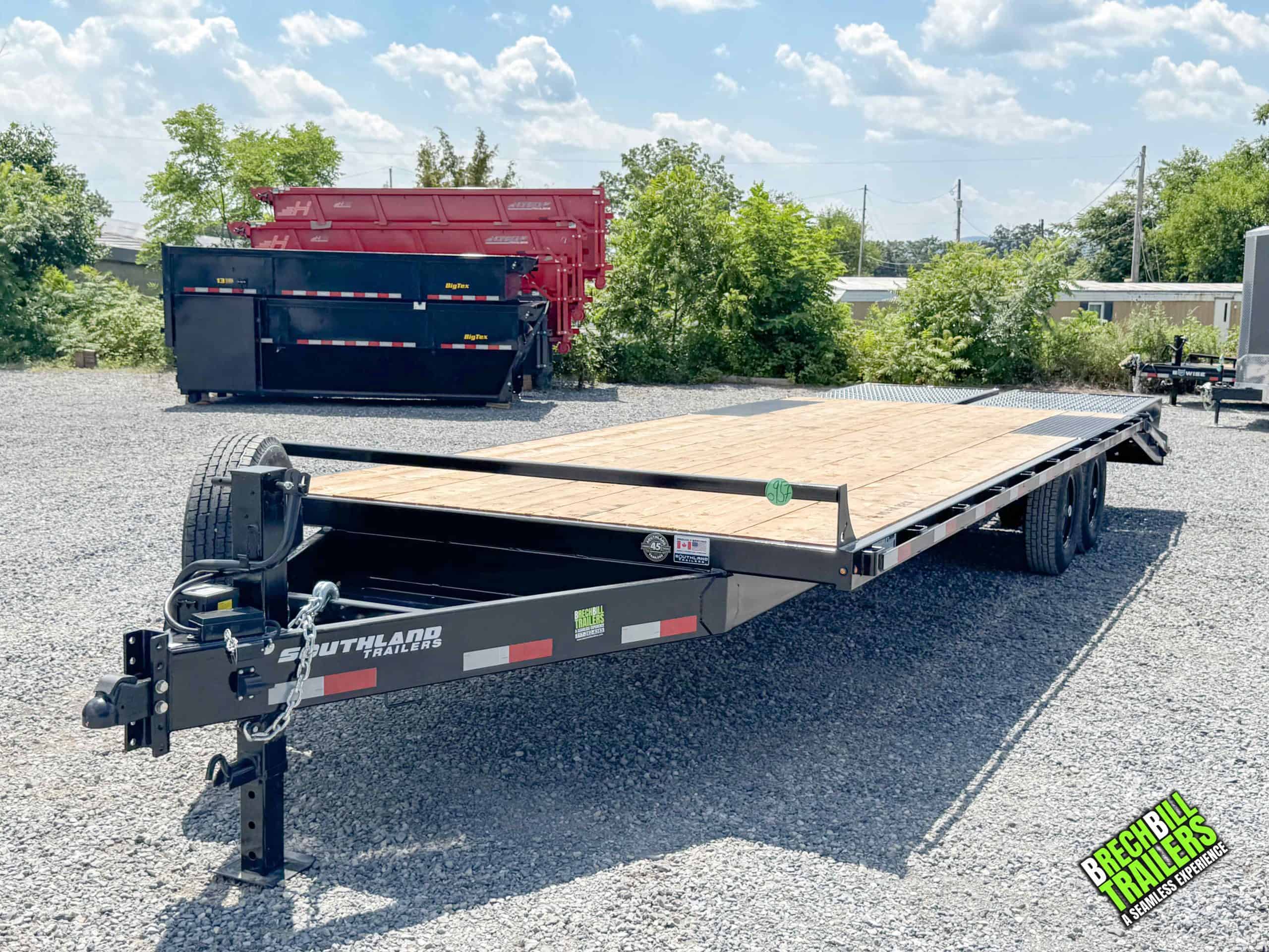 8×25 Equipment Flatbed Trailer photo 2