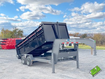Bwise Gooseneck Ultimate Dump Trailer 7x16 (DUTG16-19)