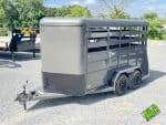 Valley 2 Horse Economy Slant Bumper Pull Trailer 14′ x 6′-8″ x 7′ (2800)
