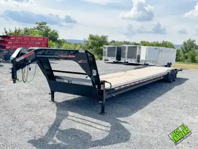 BARELY USED Horizon 40ft Gooseneck Equipment Hauler (GN-EWZ40 15.7K)