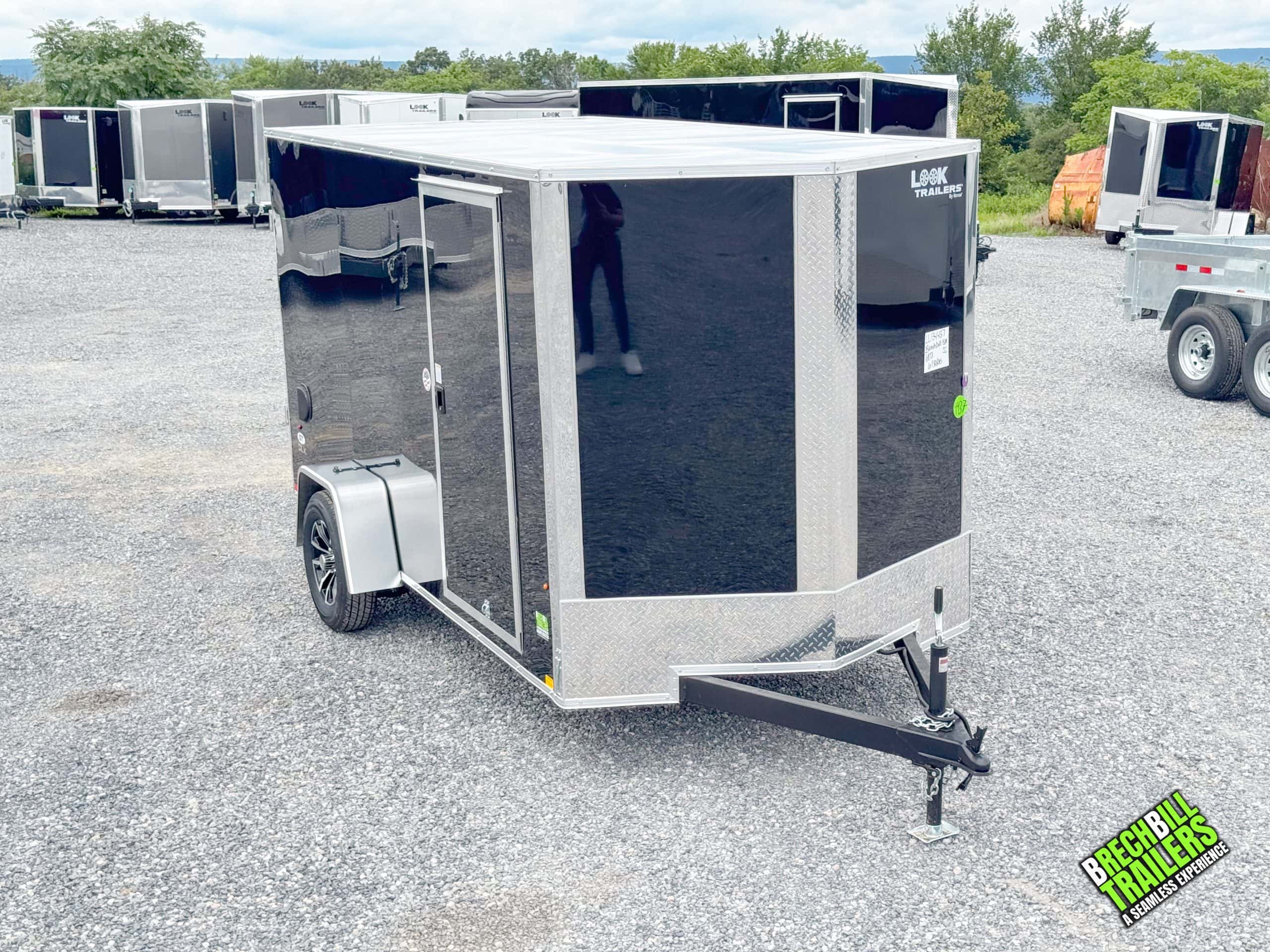 Look ST DLX 6x12 Enclosed Trailer | Black Composite Sides