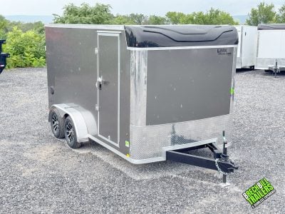 Look LXT Enclosed Composite Flat Top Bullnose Trailer 7x14 (K-XTB8414-070)