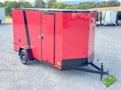 Look ST DLX Enclosed Trailer 6x12 (K-DX7212-030) Red